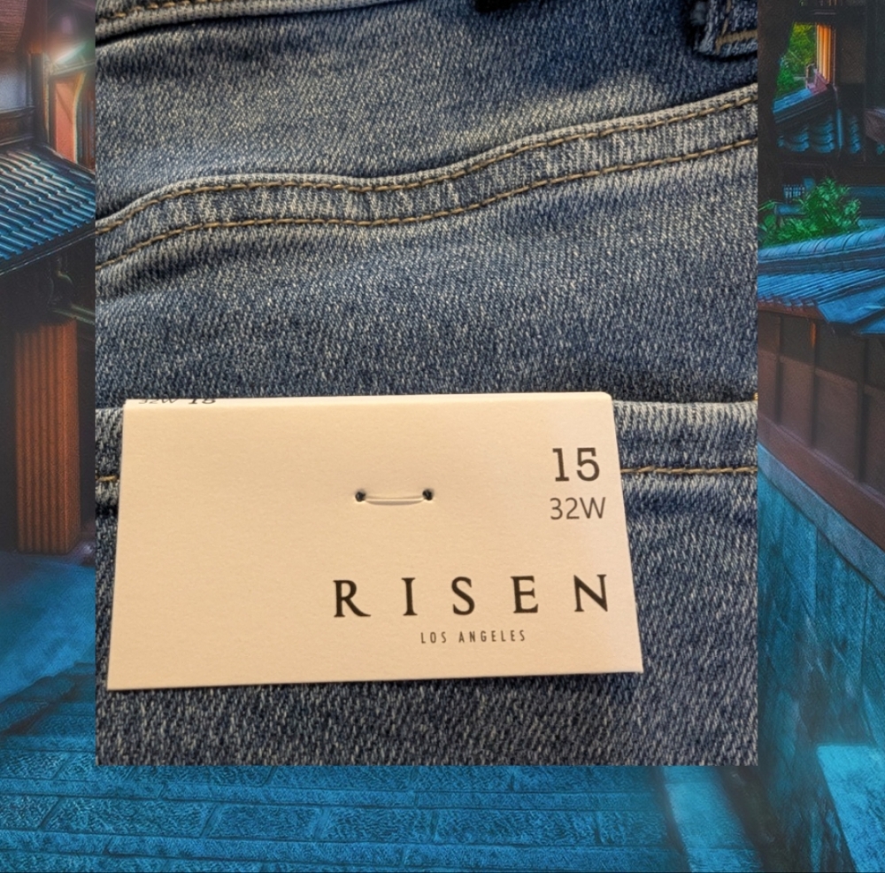 High Rise Blue Jeans - Picture 6 of 10